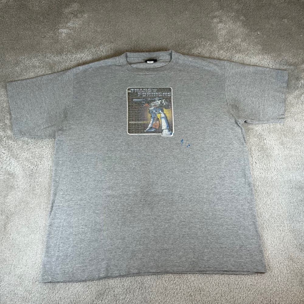 Vintage 90s Changes Transformers Megatron T-Shirt Men's XL Gray Graphic USA Made